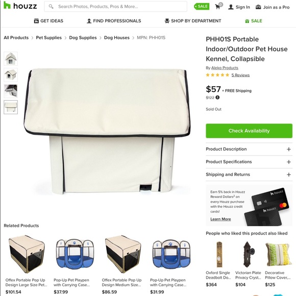 🎉COLLAPSABLE DOG OR CAT HOUSE SOFT SIDED NWOT - Picture 4 of 8